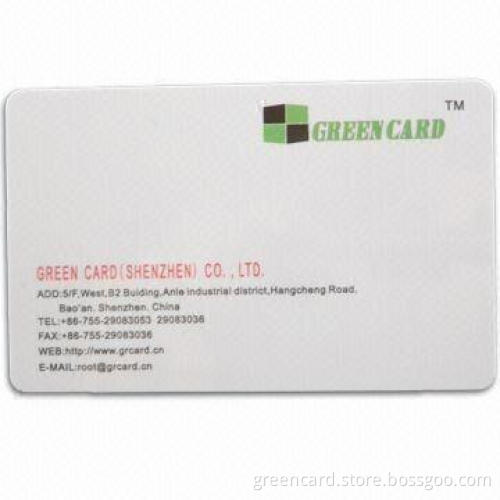 Business Card with 0.3/0.5/0.76mm Thickness, Made of Plastic or Paper